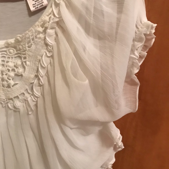 Scooter Brown Girls Gorgeous White Blouse 7/8 Sm - Picture 3 of 7